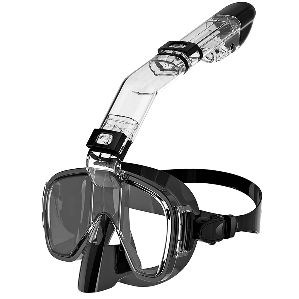 Snorkel Mask Full Face - Diving Masks Foldable Anti-Fog Snorkel Mask