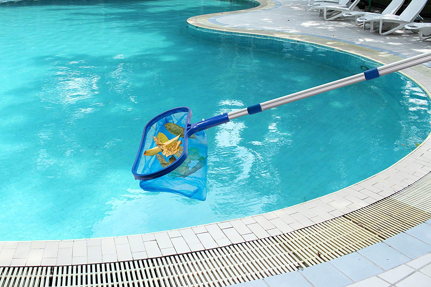 Pool Skimmer Net - New Pool Leaf Cleaning Net Skimmer+Telescopic