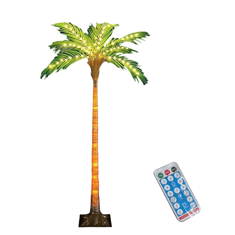 Pool Light Solar Rechargeable - ABRW-Solar Palm Tree Lights With Light