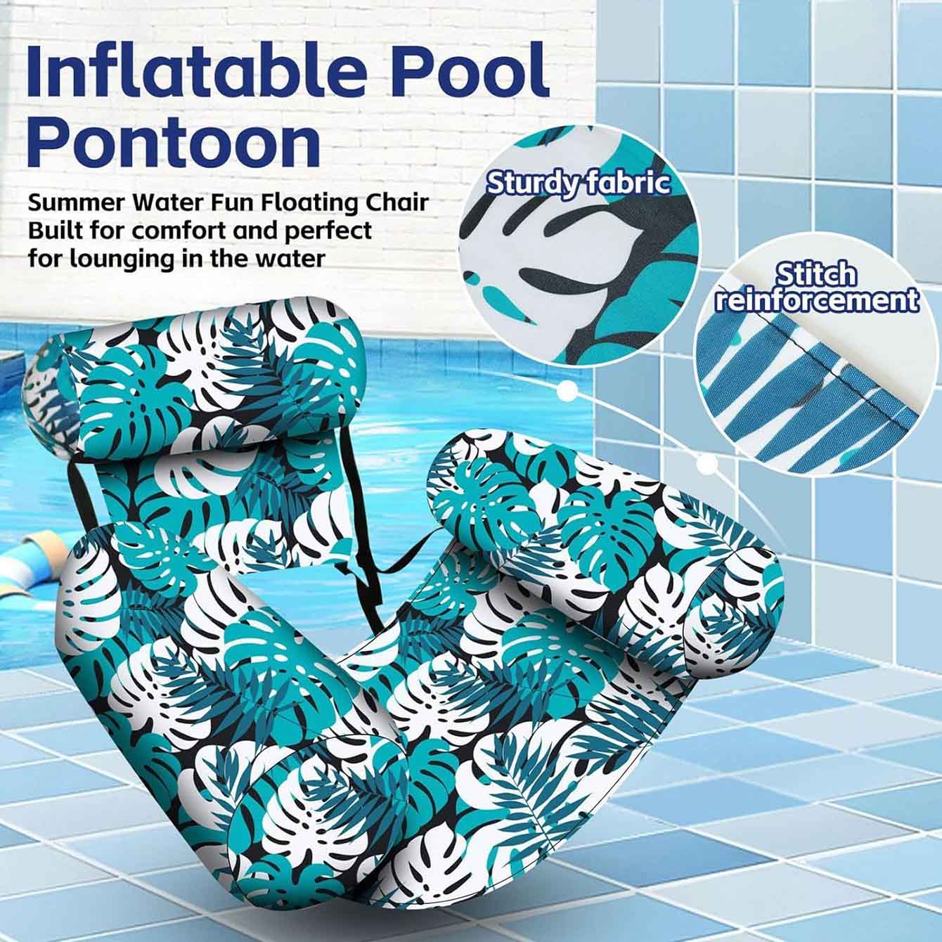 1PC Pool Floats Inflatable Flo - Pool Lounger Inflatable ulasan dan harga