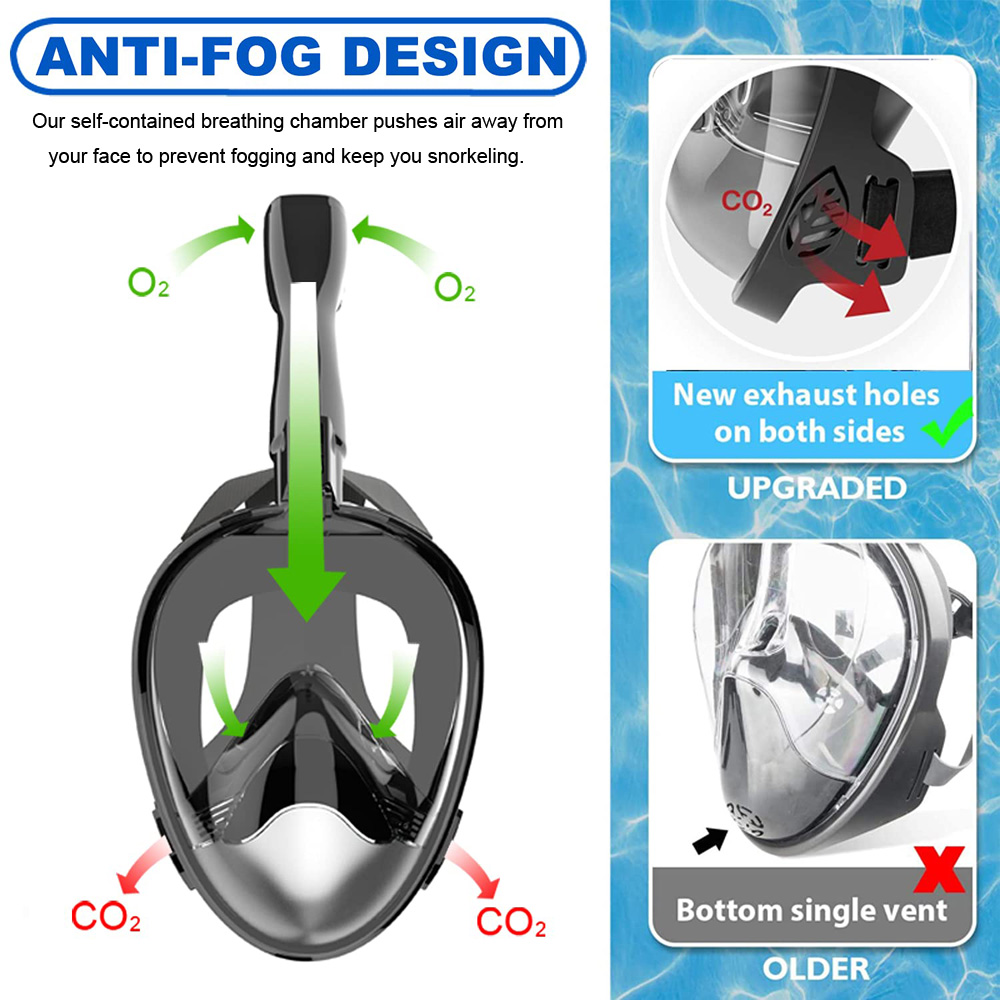 Full Face Snorkel Mask Diving  - Snorkel Mask Full Face ulasan dan harga