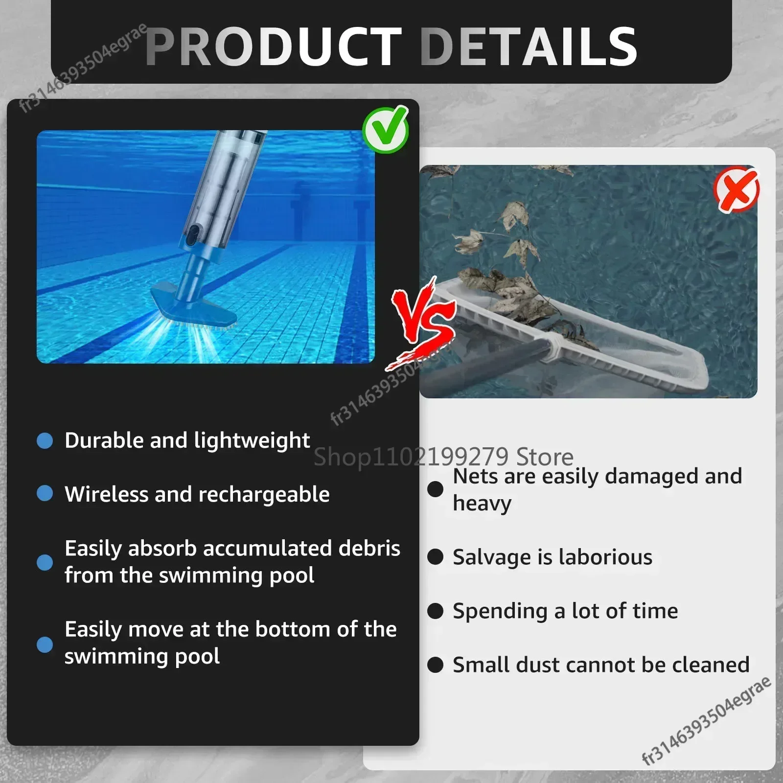 NEW Pool Vacuum Cleaner Rechar - Pool Vacuum Manual ulasan dan harga