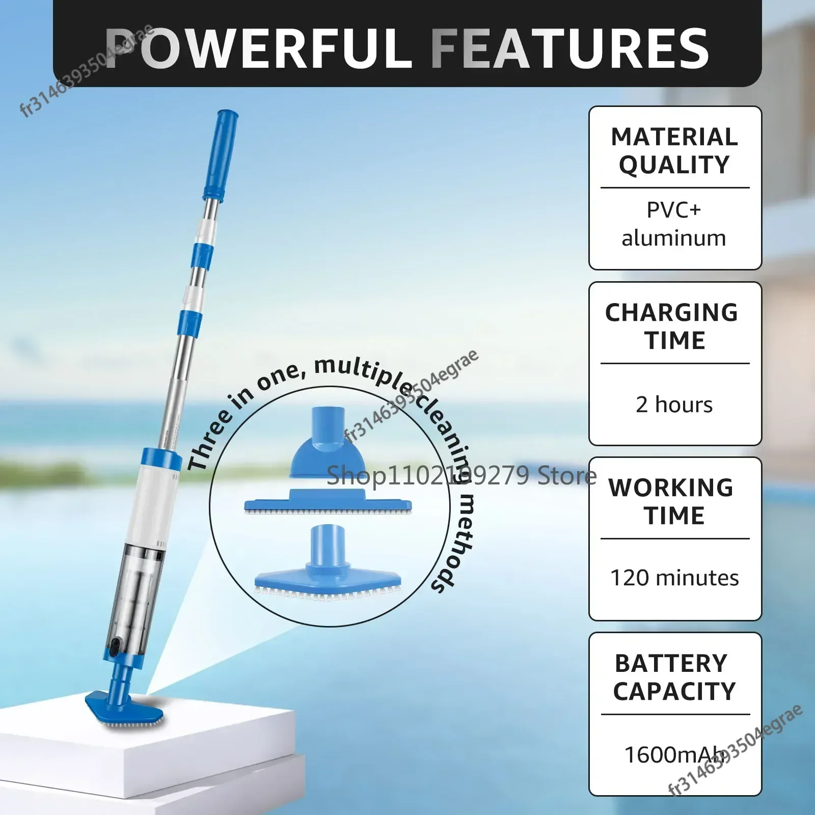NEW Pool Vacuum Cleaner Rechar - Pool Vacuum Manual ulasan dan harga