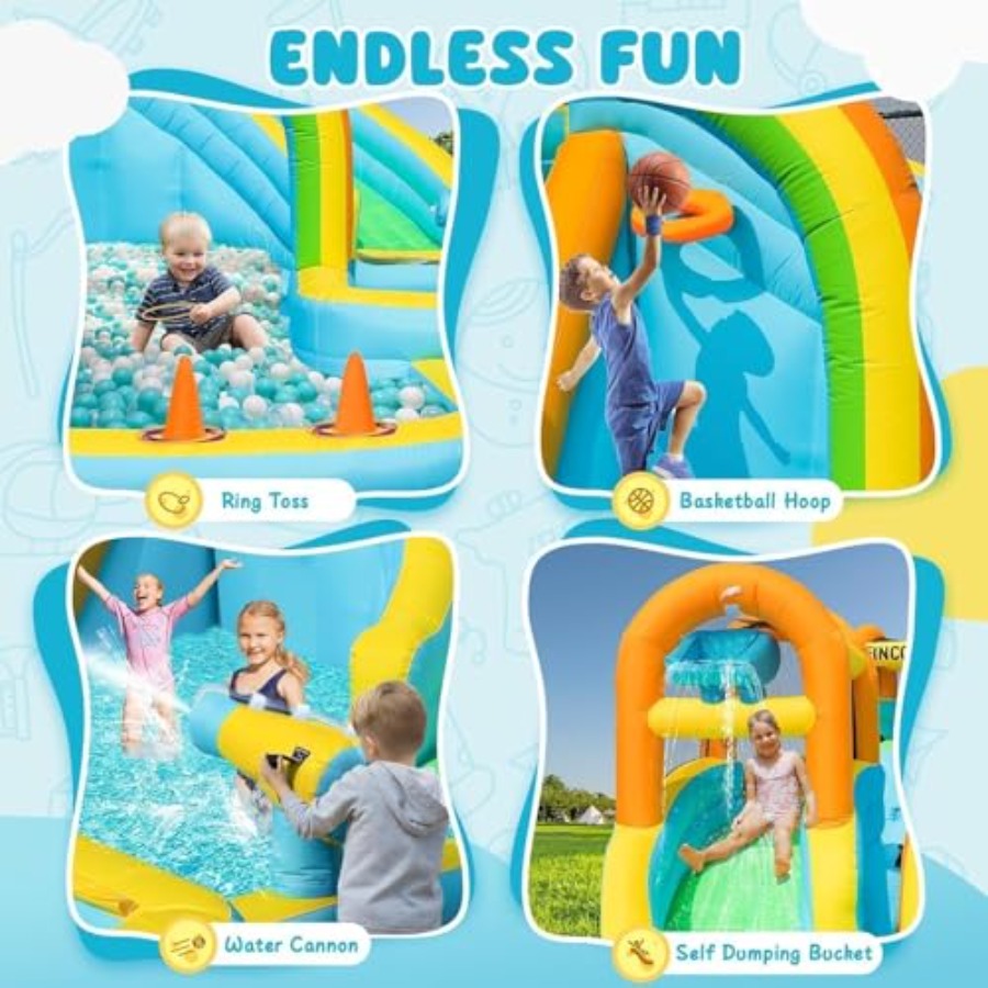 Backyard outdoor inflatable wa - Water Slide Inflatable ulasan dan harga