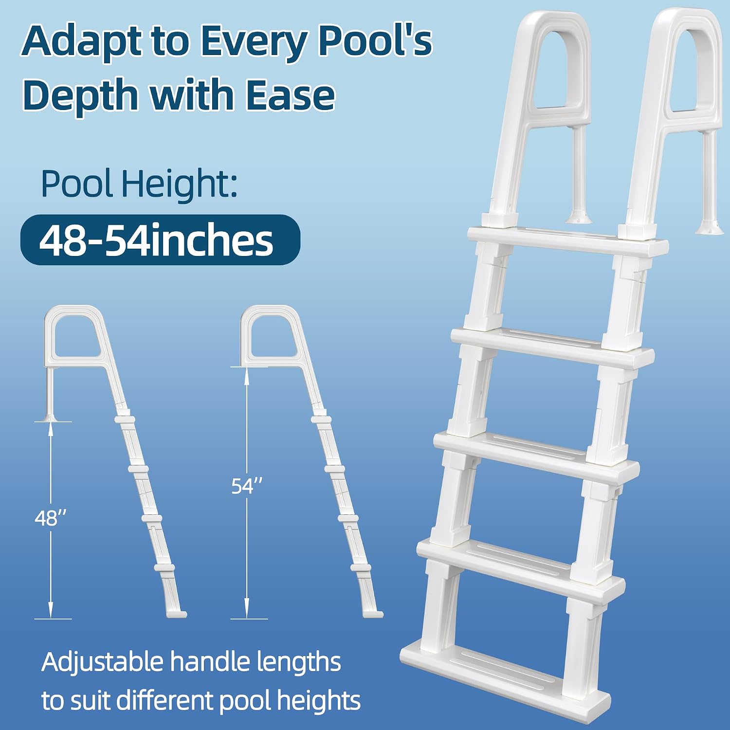Pool Ladder, 5-Step Pool Stair - Pool Ladder Above Ground ulasan dan harga