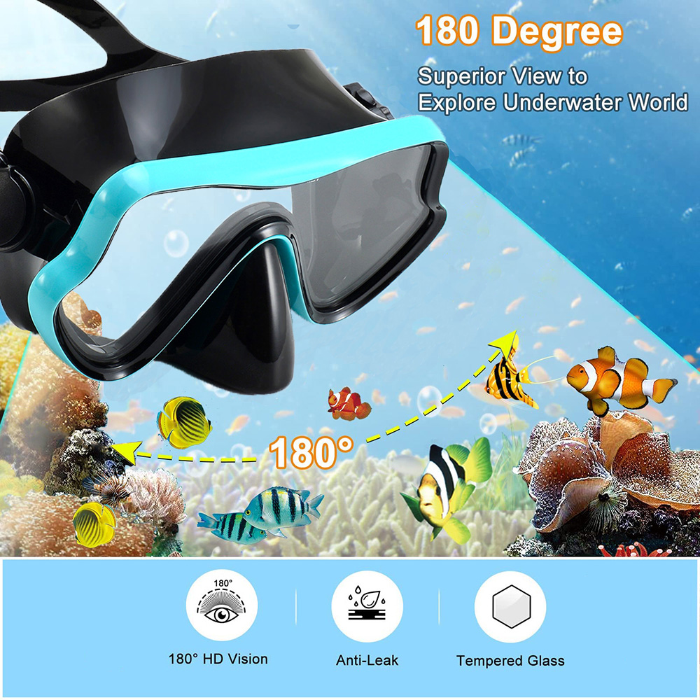 Diving Mask Swimming Goggles S - Snorkel Mask Full Face ulasan dan harga