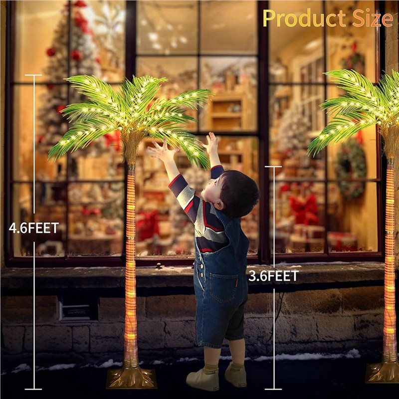 ABRW-Solar Palm Tree Lights Wi - Pool Light Solar Rechargeable ulasan dan harga