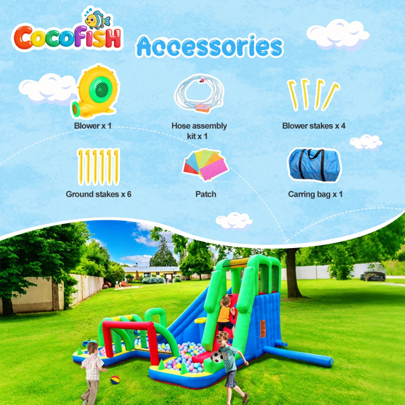 Cocofish Large Inflatable Wate - Water Slide Inflatable ulasan dan harga