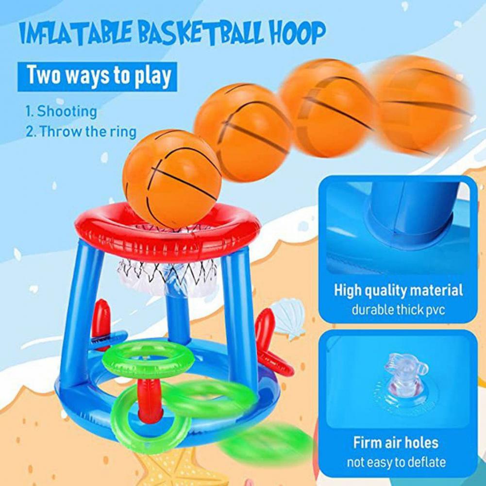 Inflatable Basketball Hoop & C - Pool Float Ring Inflatable ulasan dan harga