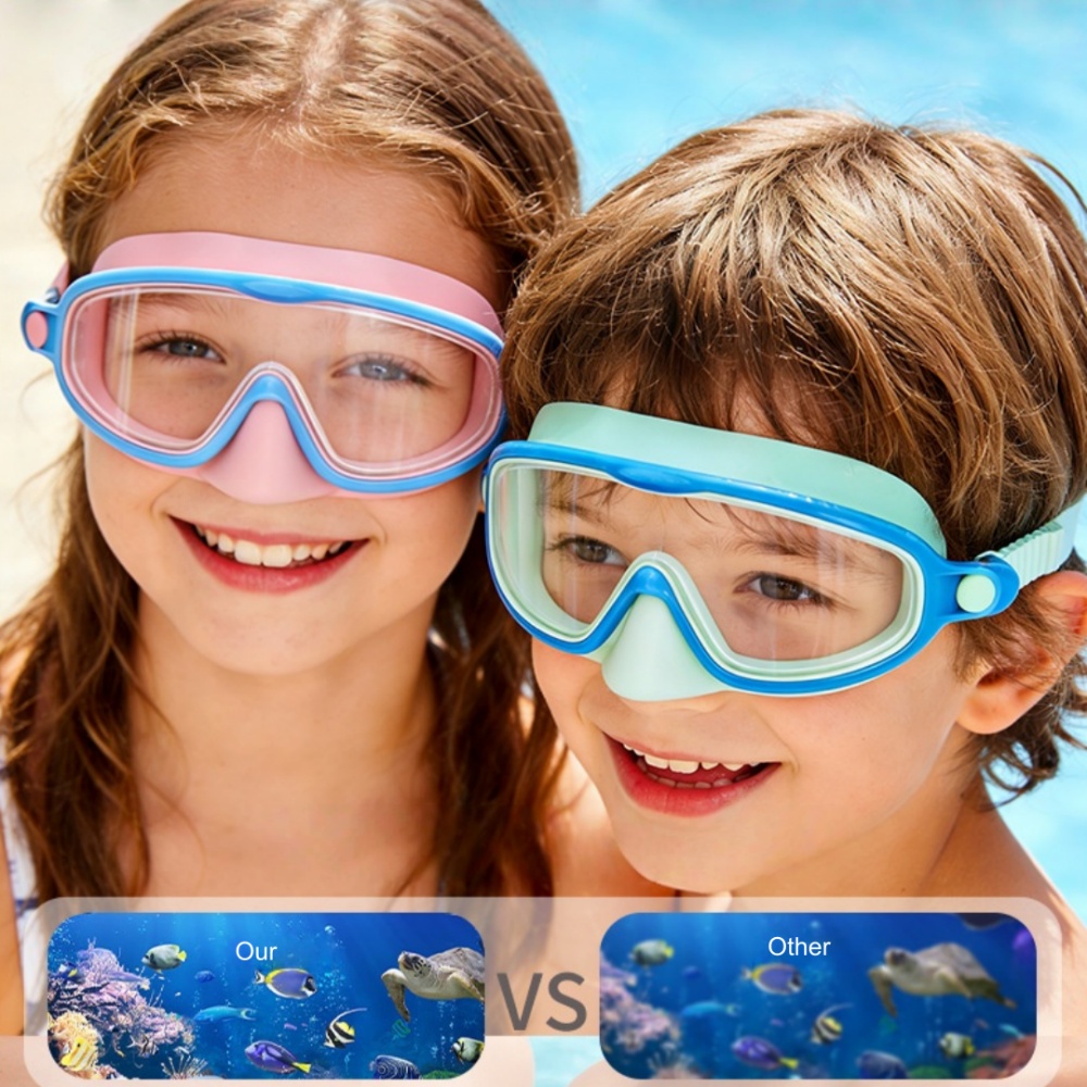 Kids Swimming Goggles with Nos - Swim Goggles Anti Fog Uv ulasan dan harga