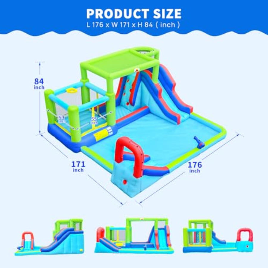 Inflatable Water Slide Water P - Water Slide Inflatable ulasan dan harga